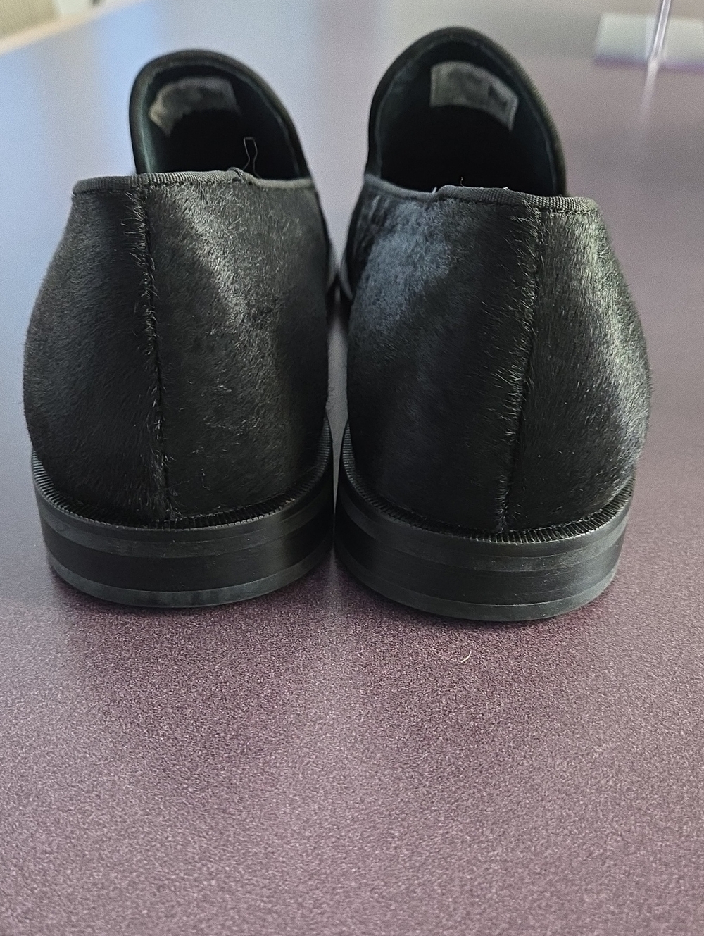 Sperry Men's Overlook Black Pony Hair Anchor Smoking Slippers Size 11 - Picture 5 of 9